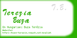 terezia buza business card